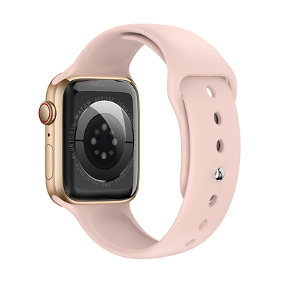 Verzinken Sie Legierungs-Silikon-Damen, die intelligente Armbanduhr mit Telefonanrufen Knopf drehen
