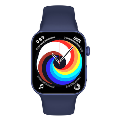 IP6X ECG Wifi Android Smartwatch 4G i7 mit Abgrund-blauem Sport-Band