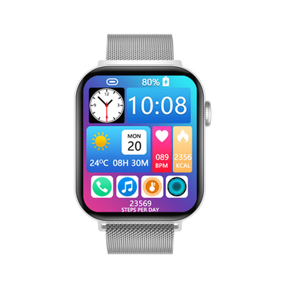NFC Smartwatch des geteilten Bildschirms 44mm für Android-Handy-Gestalt in Digital-Spielen
