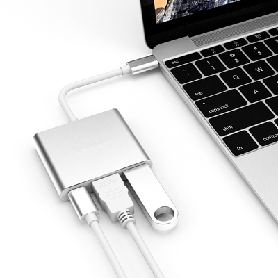 Art-c 3in1-Laptop-Dockingstation Displayport Usb-Erweiterung für 4 Monitoren